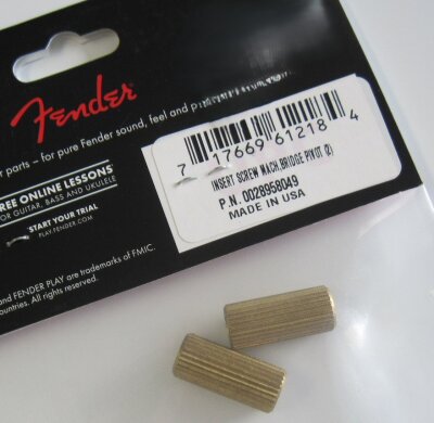 Bridge Pivot Screw Inserts, 2-Point Pivot Style Bridges (2) - Fender