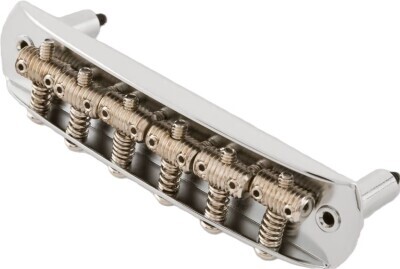 American Vintage Jaguar®/Jazzmaster® Bridge Assembly, Nickel - 2