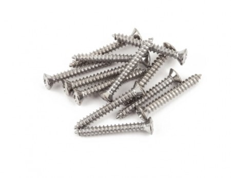 Bass/Telecaster® Bridge/Strap Button Mounting Screws, Phillips-Head, Chrome, (12) - 2