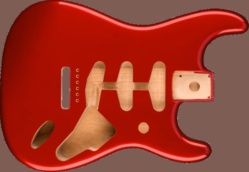 Fender Classic Series '60s Stratocaster® SSS Alder - Candy Apple Red Gitar Gövdesi - 1
