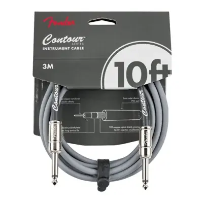 Fender Contour Serisi 3 Metre Inca Silver Enstrüman Kablosu - 4