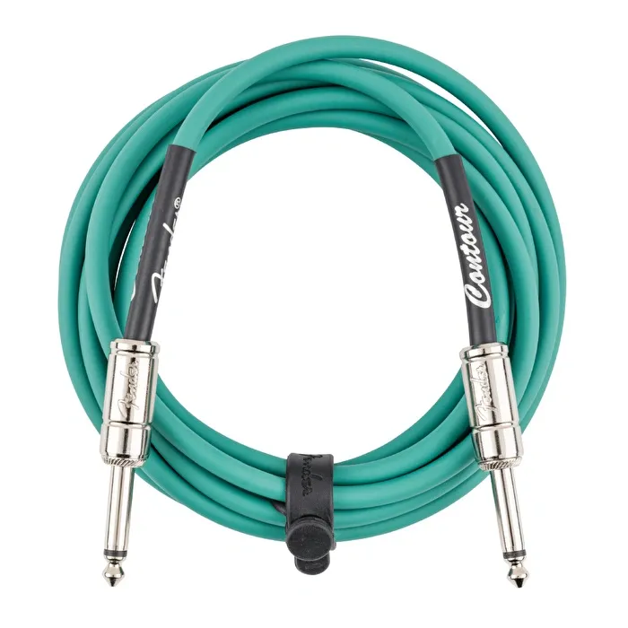 Fender Contour Serisi 3 metre Enstrüman Kablosu Klasik Fender Yeşili - 2