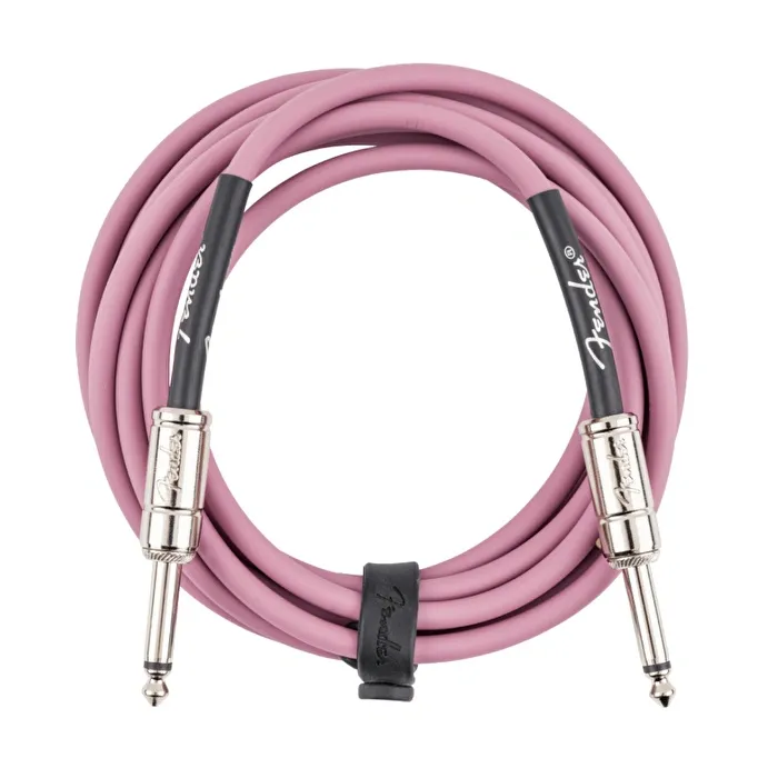 Fender Contour Serisi 3 metre Şarap Pembesi Enstrüman Kablosu - 2