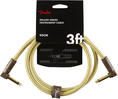 Fender Deluxe Series Tweed 3 ft (90 cm) L-L Uçlu Pedal Ara Kablosu - 1