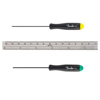 Fender Gitar Setup Ölçüm Cetveli ve Alyan Seti - Fender
