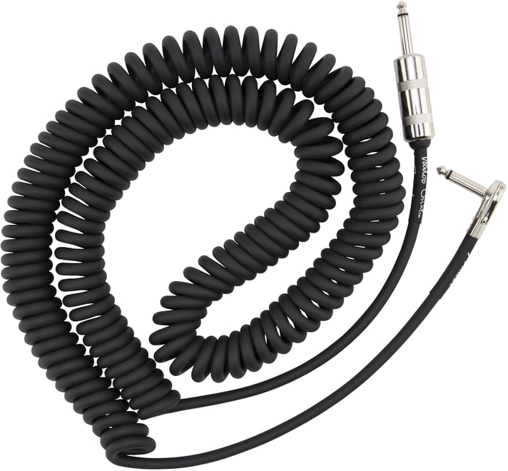Fender Hendrix Voodoo Child Coil Düz/L Uçlu 9m Siyah Enstrüman Kablosu - 2