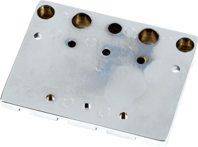 Fender® HiMass™ 4-String Bass Bridge Assembly With Brass Saddles Bas Köprü - 2