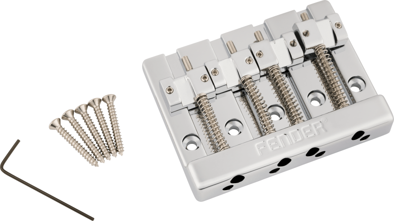 Fender® HiMass™ 4-String Bass Bridge Assembly With Zinc Saddles Bas Köprüsü - 1