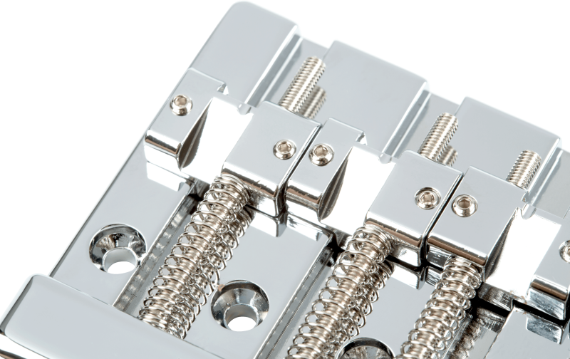 Fender® HiMass™ 4-String Bass Bridge Assembly With Zinc Saddles Bas Köprüsü - 3