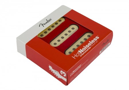 Fender Hot Noiseless Stratocaster Pickups Aged White Set of 3 Manyetik Seti - Thumbnail