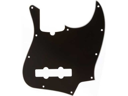 Fender - Fender Jazz Bass Pickguard 10 Delikli Siyah