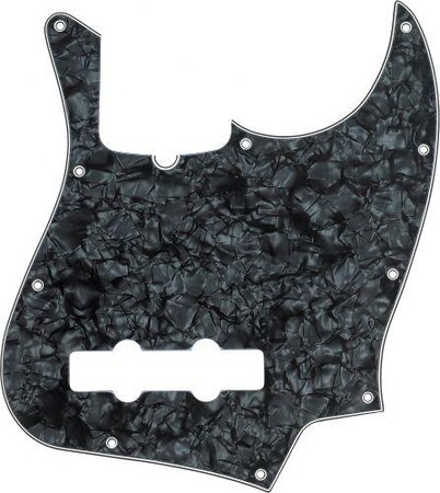 Fender Jazz Bass Pickguard Siyah-Sedefli (Black pearl)