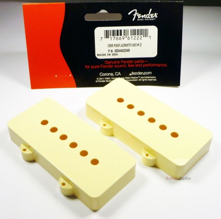 Fender JazzMaster Pickup Cover Aged White - Thumbnail