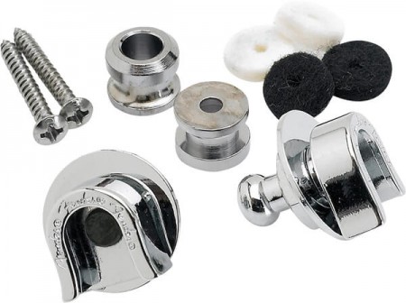 Fender Security Strap Locks Chrome (2) Askı Kilidi Locks & Buttons