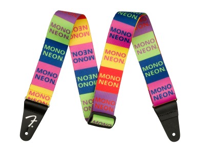 Fender MonoNeon Logo Strap, Multi-Color, 2