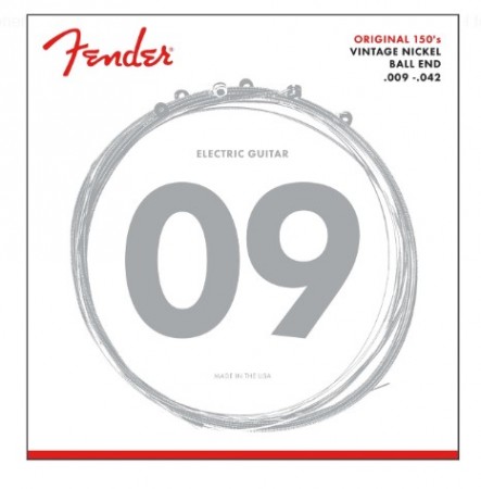 ​Fender Original 150L Guitar Strings Pure Nickel Wound Ball End (09-42) Elektro Gitar Takım Tel - Thumbnail