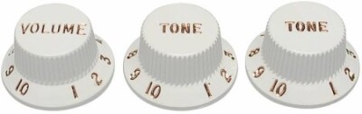 Stratocaster® Knobs, Parchment (Volume, Tone, Tone) (3) - 3