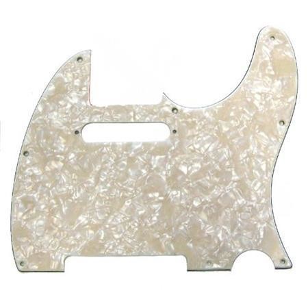 Fender - Fender Pickguard Tele 8 Hole 4-Ply Aged WMT