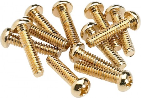Fender Pıckup And Selector Swıtch Gold Mountıng Screws (12) - 1