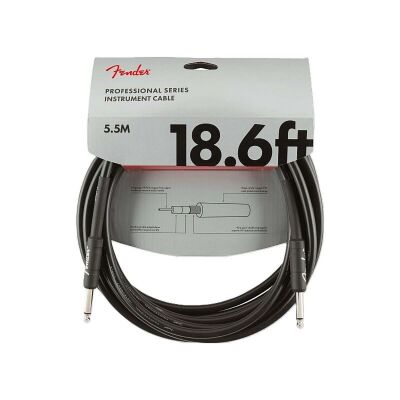 Professional Series Instrument Cable, Straight/Straight, 18.6', Black - 2
