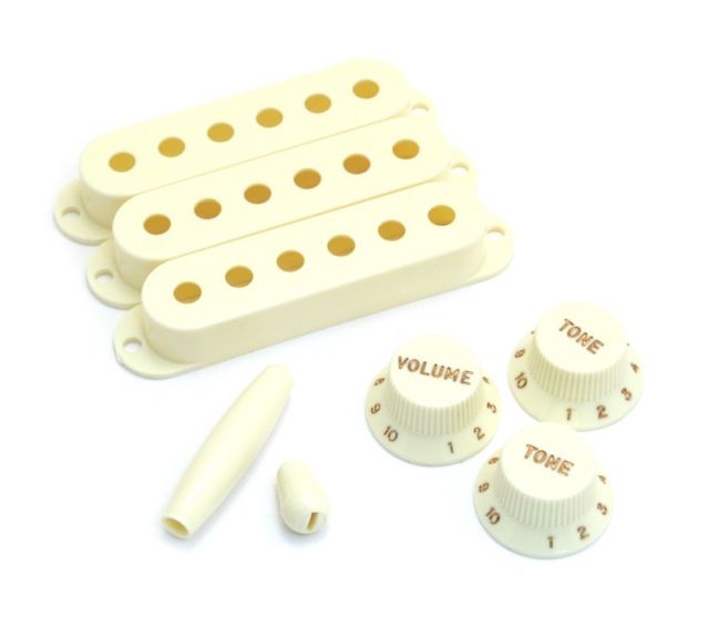 Fender Pure Vintage 60s Stratocaster Vintage White Manyetik Kapağı Aksesuar Kiti - 1