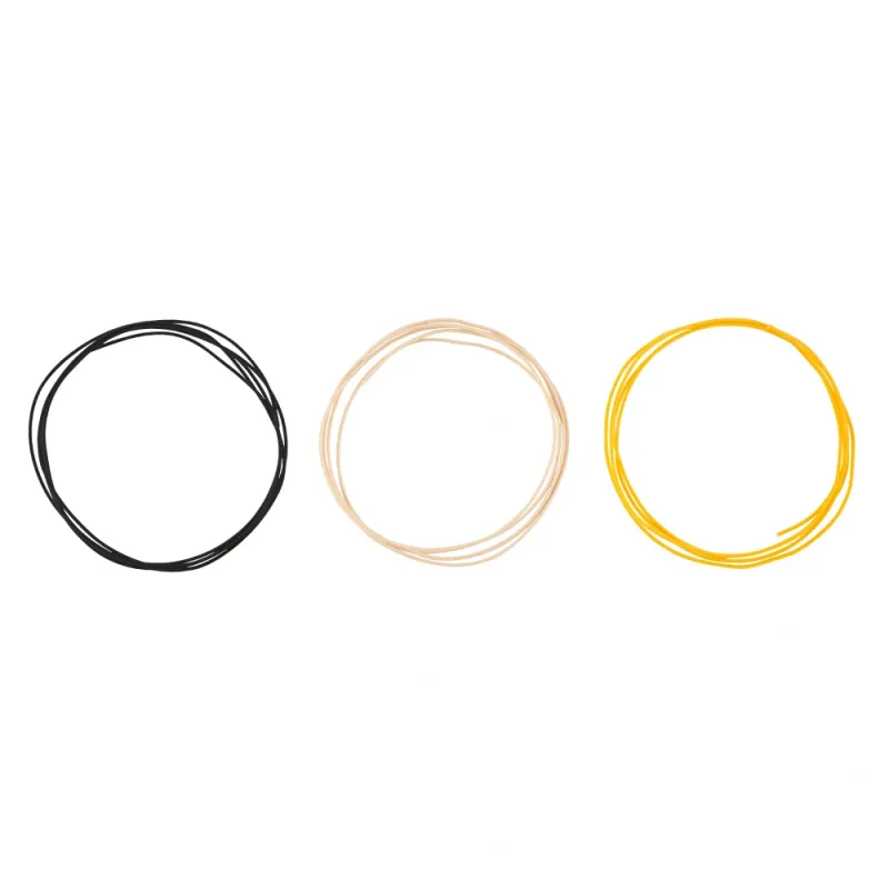 Fender Pure Vintage Kumaş Kaplı Kablo 22 AWG (Siyah / Beyaz / Sarı) - 3