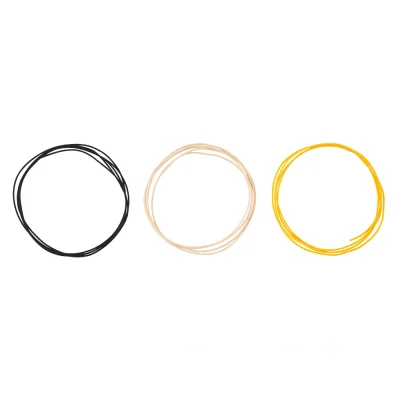 Fender Pure Vintage Kumaş Kaplı Kablo 22 AWG (Siyah / Beyaz / Sarı) - 3