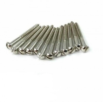 Pure Vintage Slotted Telecaster® Neck Pickup Mounting Screws, Nickel (12) - 2
