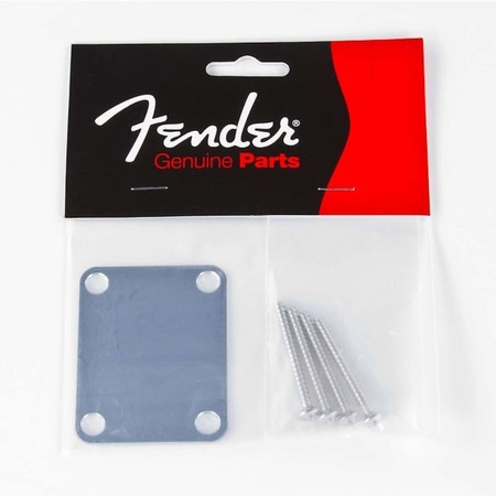 Fender Sap Plakası-Neck Plate No Logo Chrome - Thumbnail