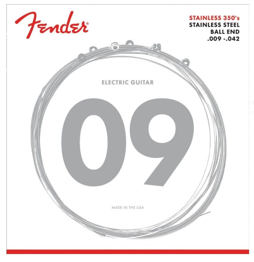 Fender Stainless Steel 350's 09-42 Elektro Gitar Tel Takımı - 1