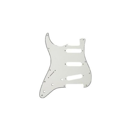 Fender Standard Strat 11 Hole S/S/S Configuration 3-Ply Parchment Solak Pickguard - Thumbnail
