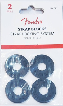 Fender Strap Blocks (4 pack) Black Askı Kilidi - Thumbnail