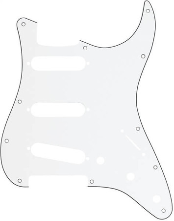 Fender - Fender 11 Hole Modern Style SSS Stratocaster White Pickguard
