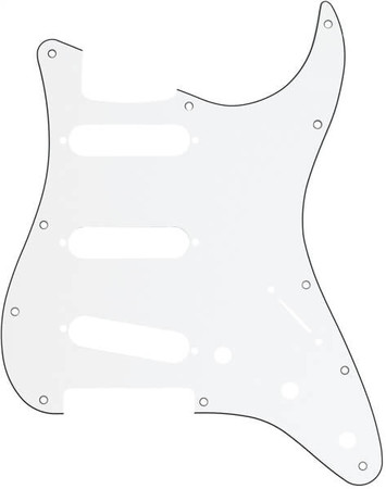 Fender 11 Hole Modern Style SSS Stratocaster White Pickguard