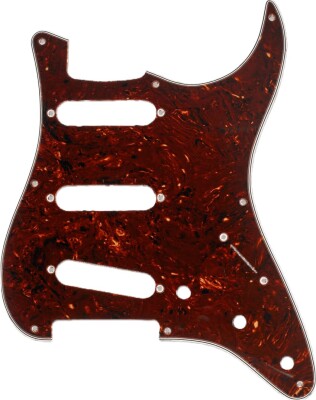 Fender Stratocaster S/S/S 8-Hole Mount Tortoise Shell 4-Ply Pickguard - Fender