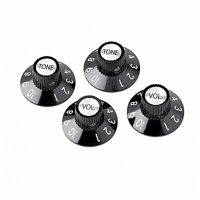 72 Telecaster® Custom Knobs (4), Black - 2