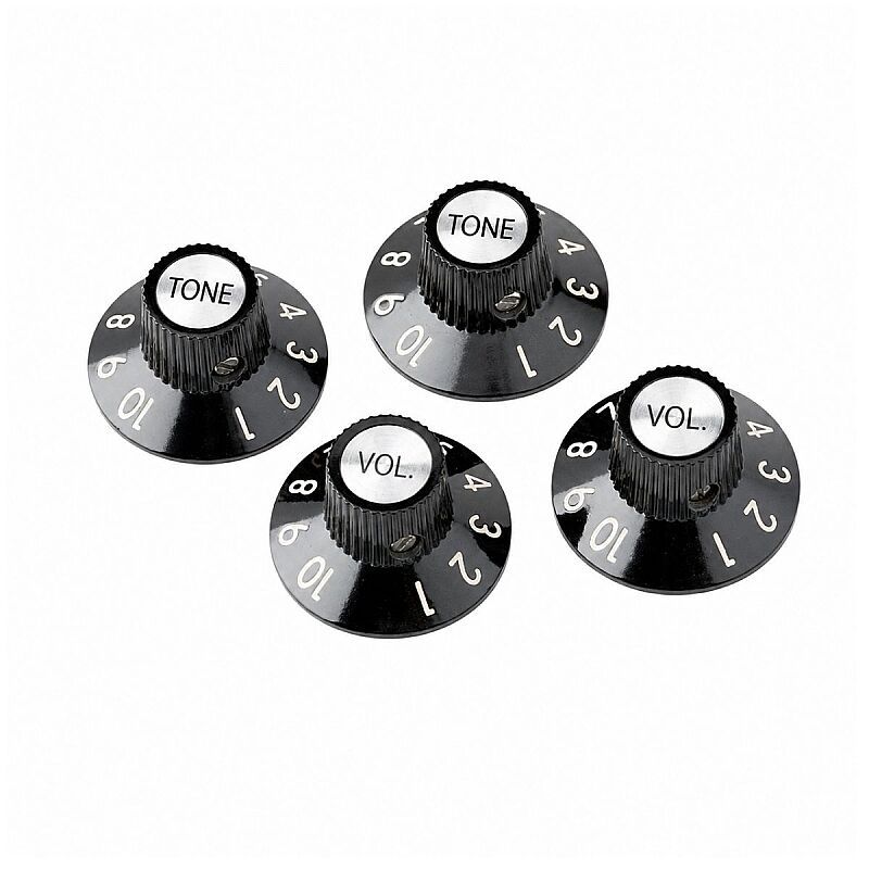 72 Telecaster® Custom Knobs (4), Black - 2