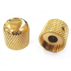 Fender Knobs Vintage Dome Style Tele Gold (2) Knobs - Thumbnail