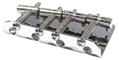 Pure Vintage '70s Jazz Bass® Bridge Assembly, Chrome - 2