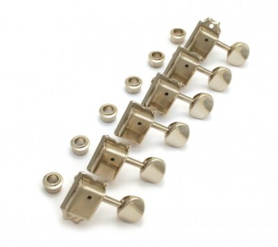 Vintage-Style Strat®/Tele® Tuners, Nickel (6) - 2