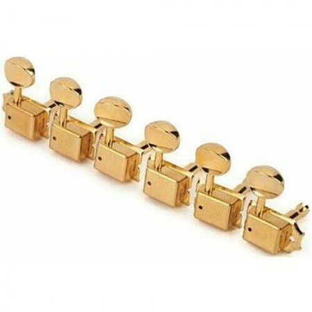 Fender Vintage Style Strat/Tele Gold 6 in Line Tuners - Thumbnail