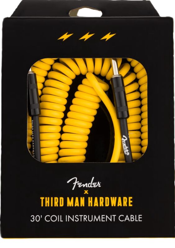 Fender x Third Man Hardware 30 ft Spiral Enstrüman Kablosu-9 Metre - 1