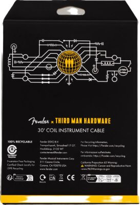 Fender x Third Man Hardware 30 ft Spiral Enstrüman Kablosu-9 Metre - 3