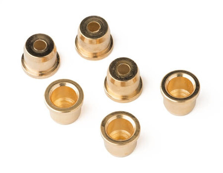 American Series Telecaster® Strings-Thru-Body String Ferrules (6) (Gold) - 2