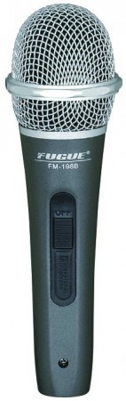 Fugue - Fugue FM-198B Mikrofon Kablolu Gümüş Başlıklı Dinamik Tek Yönlü