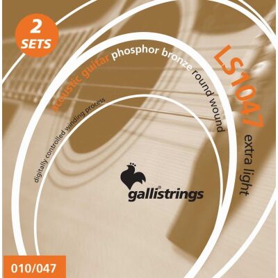 Galli 10-47 Phosphor Bronze Akustik Gitar Teli - Galli