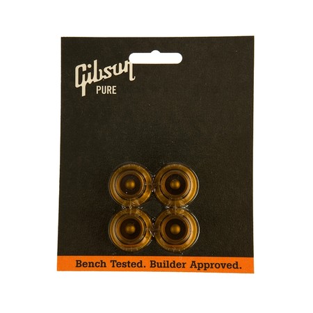 Gibson PRHK030 Vintage Amber Top Hat Bell Knobs 4'lü knobs - Thumbnail