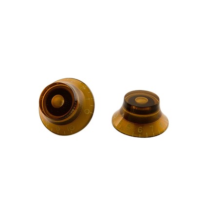 Gibson PRHK030 Vintage Amber Top Hat Bell Knobs 4'lü knobs - Thumbnail