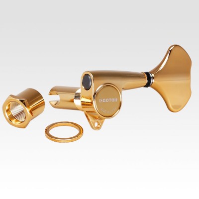 Gotoh GB707RGG Tek Sıra Sağ Dizilim Gold Bas Gitar Burgu Takımı - 