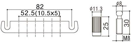 Gotoh 510FA-C Chrome Alüminyum Gitar Stopbar Tailpiece - 3
